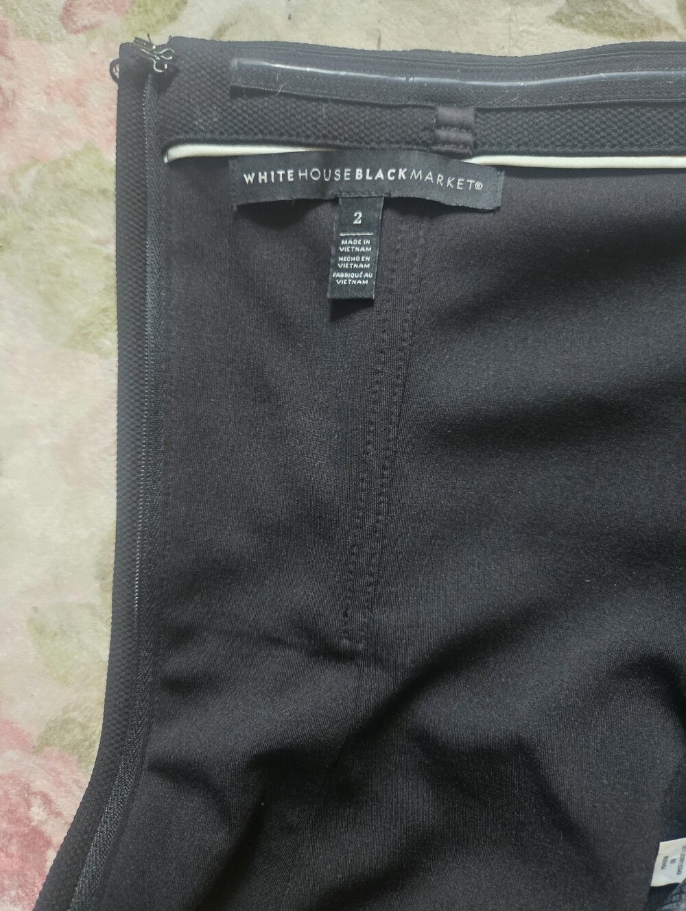 White House Black Market Strapless Black Structured Bustier Top - Picture 12 of 13
